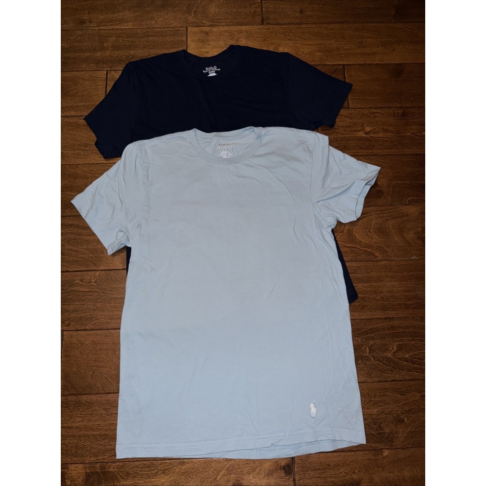 Polo Ralph Lauren Shirt Lot of 2 Mens Medium Blue Classic Fit Mens Casual Used